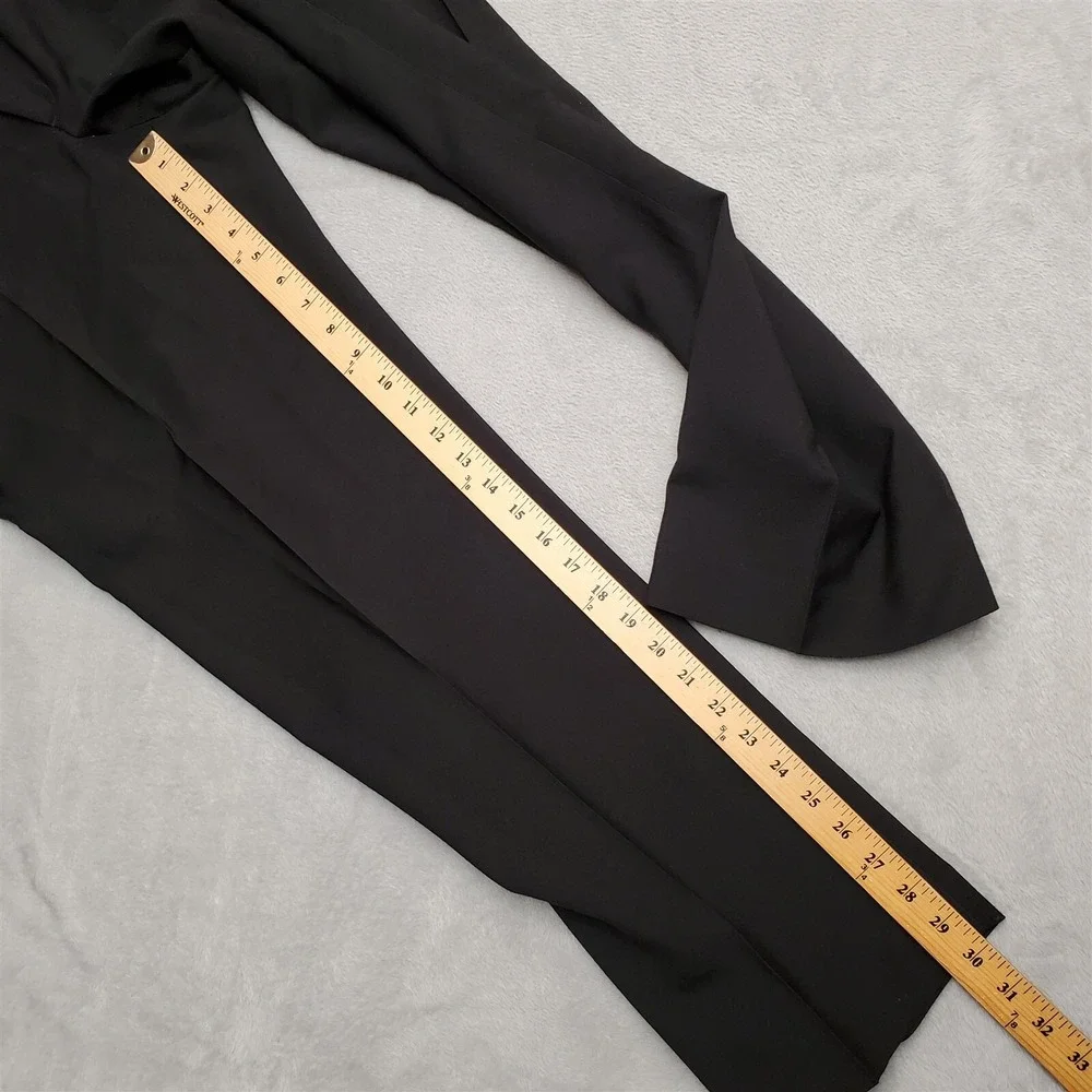 VTG Haggar Pants Mens 36x31 Black Magic Stretch Flat Front Wool Blend Dress